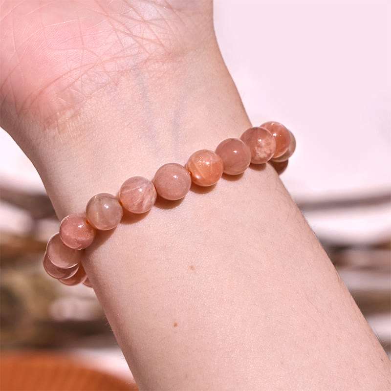 8mm Sun Stone Spiritual Bracelet for Positive Energy & Wealth