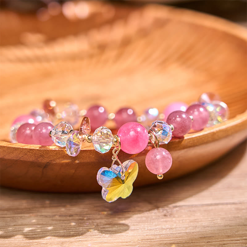 Strawberry Quartz Love Bracelet - Emotional Healing