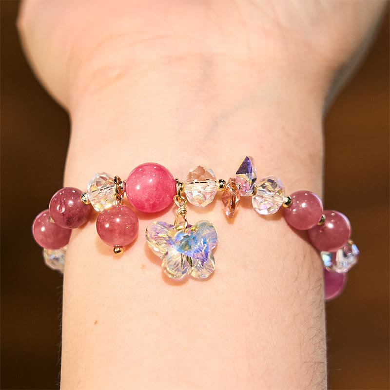 Strawberry Quartz Love Bracelet - Emotional Healing