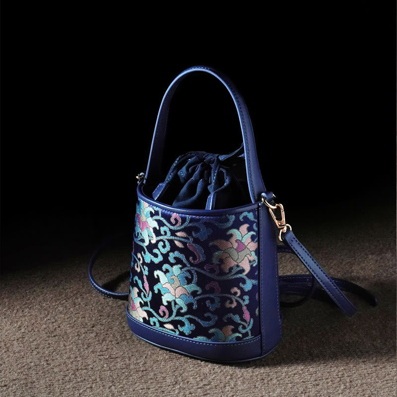 Song Brocade Spiritual Accessories | Retro Lotus Crossbody Bag