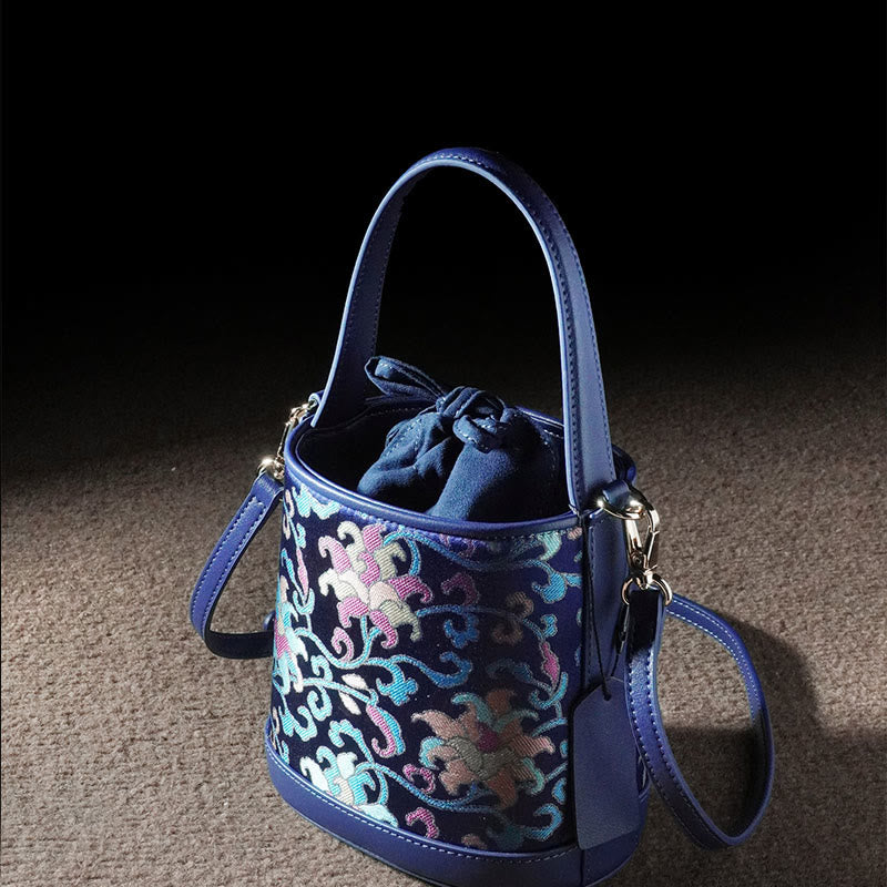 Song Brocade Spiritual Accessories | Retro Lotus Crossbody Bag