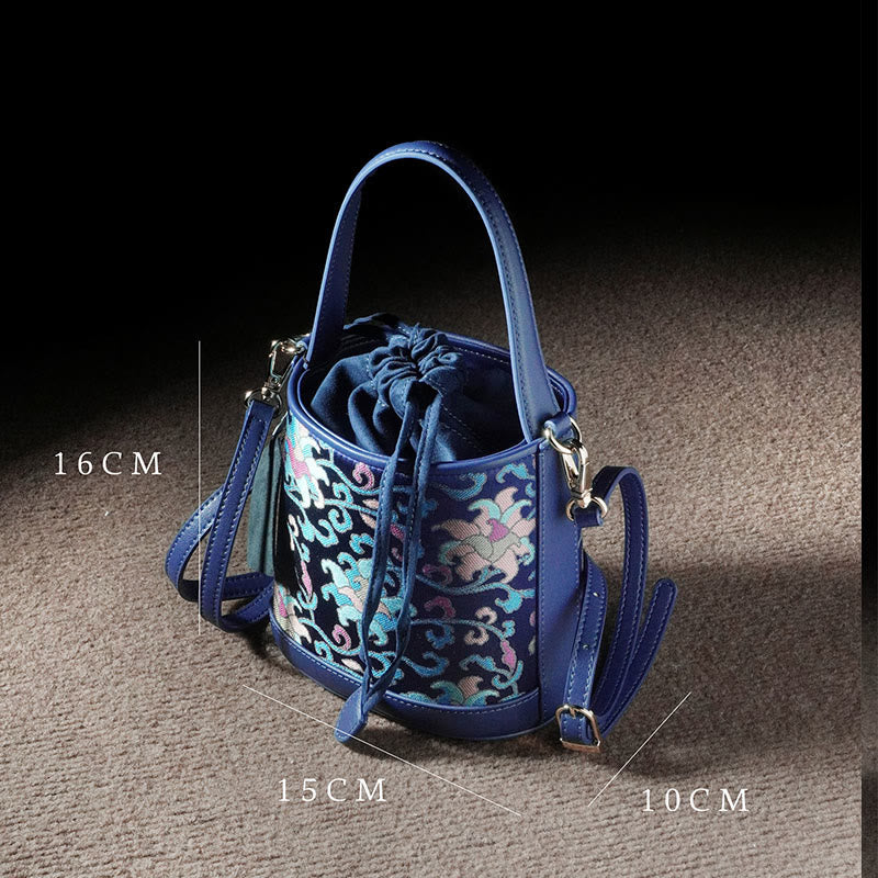 Song Brocade Spiritual Accessories | Retro Lotus Crossbody Bag