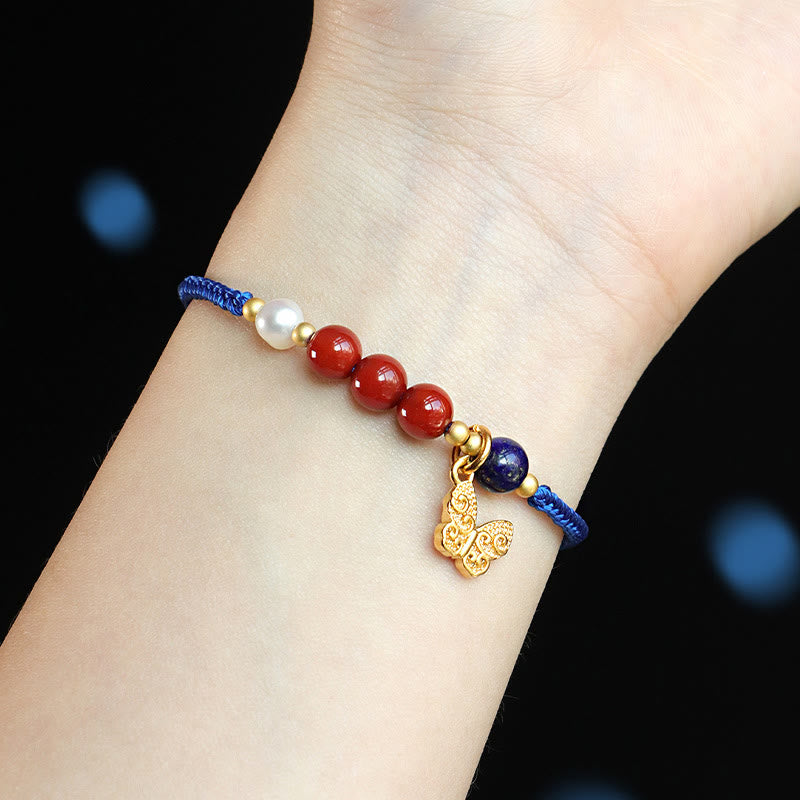 South Red Agate 15-18cm Positive Energy Bracelet