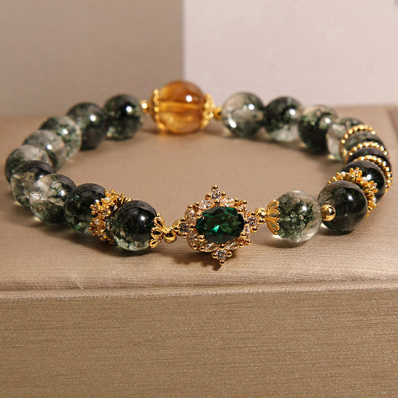 14-16cm Green Phantom and Green Crystal Confidence Bracelet