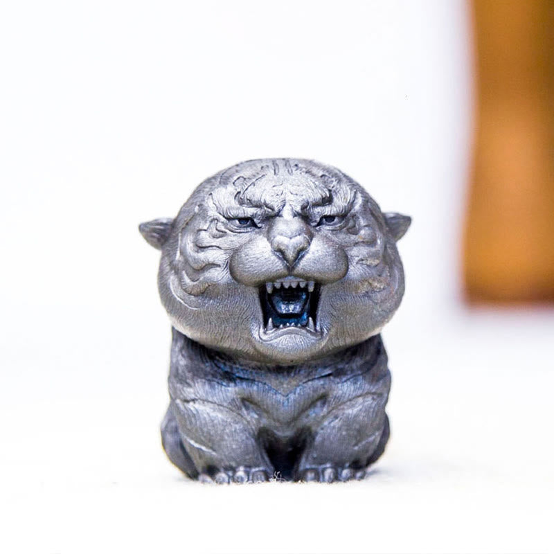 7.5cm Mini Roaring Tiger Iron Powder Resin Statue