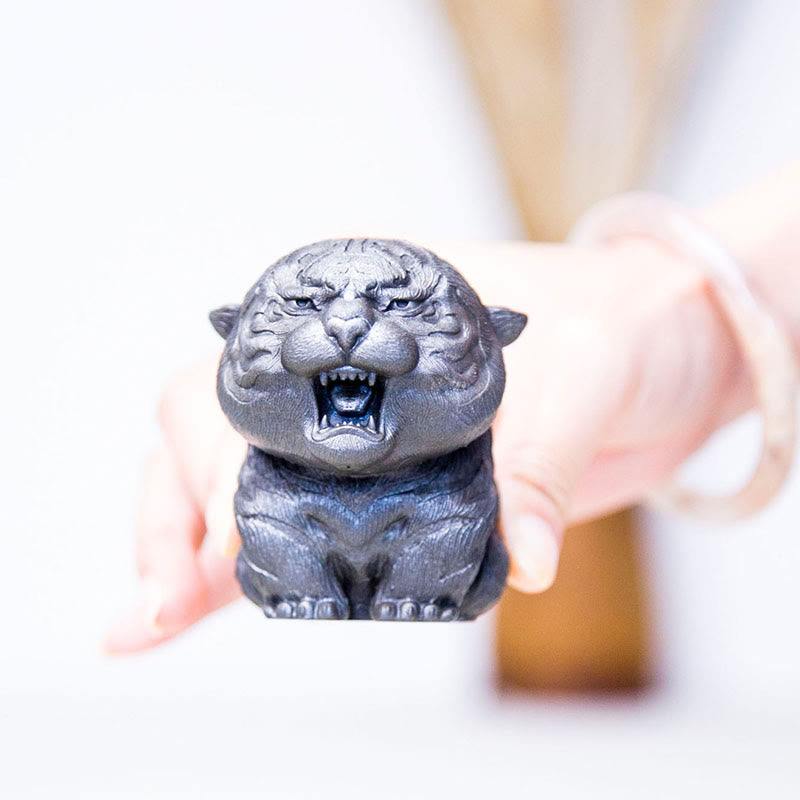 7.5cm Mini Roaring Tiger Iron Powder Resin Statue