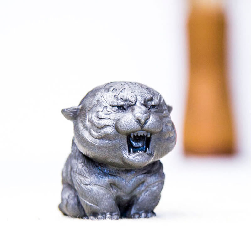 7.5cm Mini Roaring Tiger Iron Powder Resin Statue