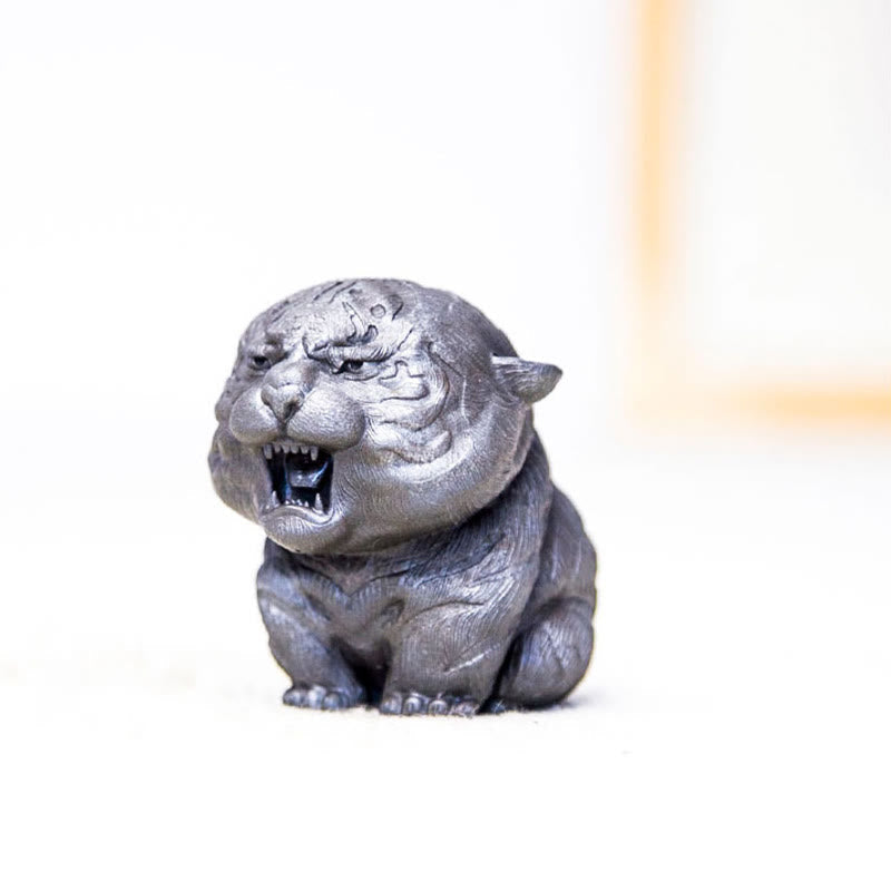 7.5cm Mini Roaring Tiger Iron Powder Resin Statue