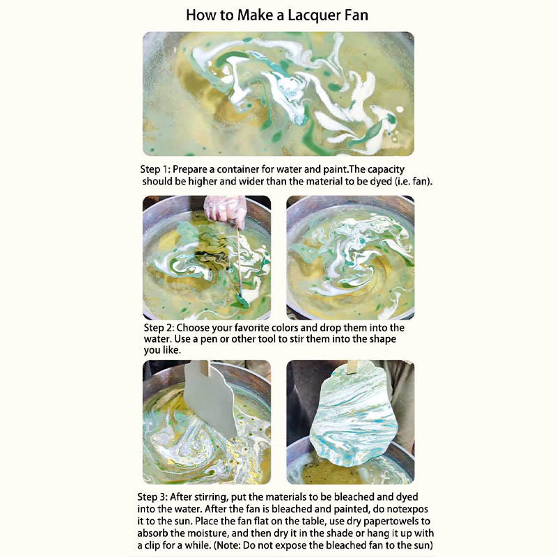 DIY Chinese Lacquer Fan | Zen Decor Art & Craft Fan