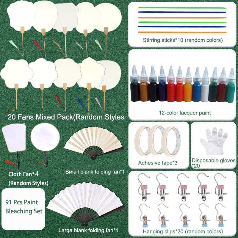 DIY Chinese Lacquer Fan | Zen Decor Art & Craft Fan