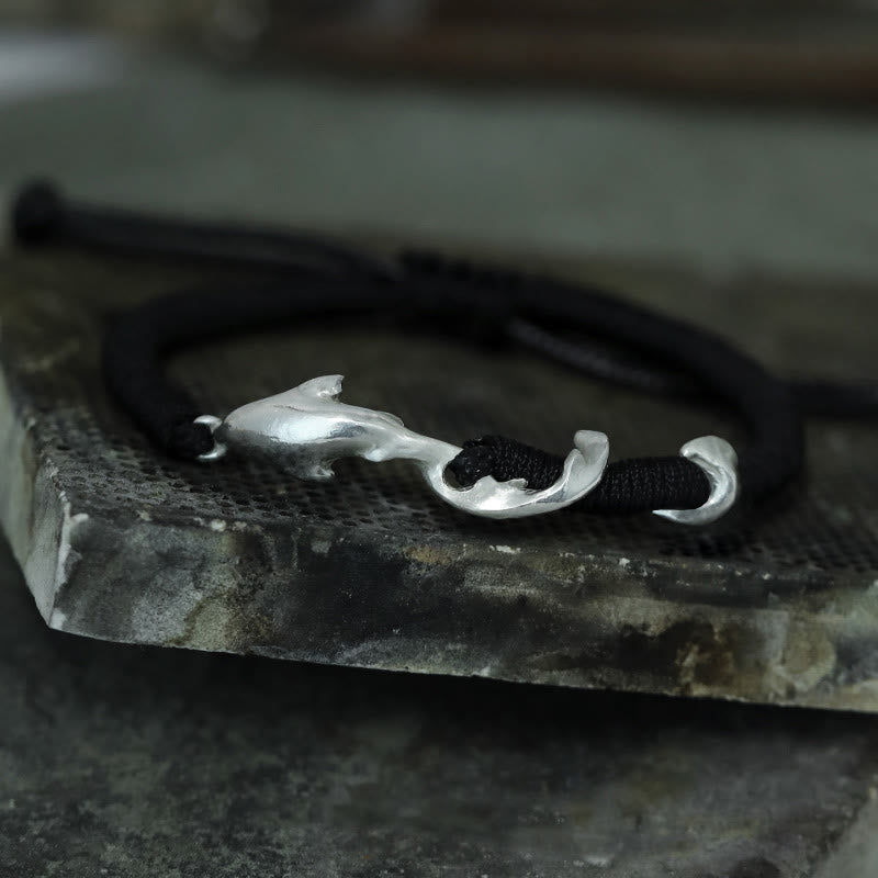 Mens Sterling Silver Protection Bracelet