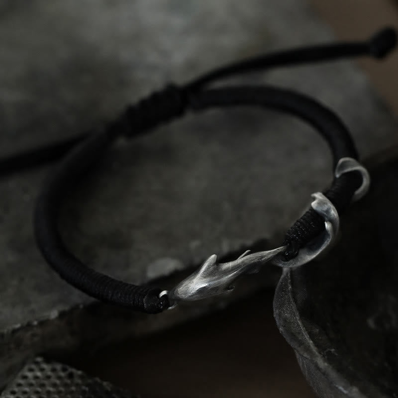 Mens Sterling Silver Protection Bracelet