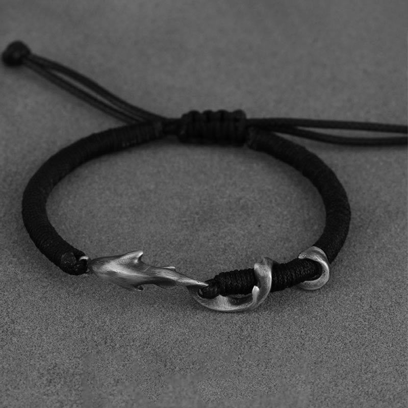 Mens Sterling Silver Protection Bracelet