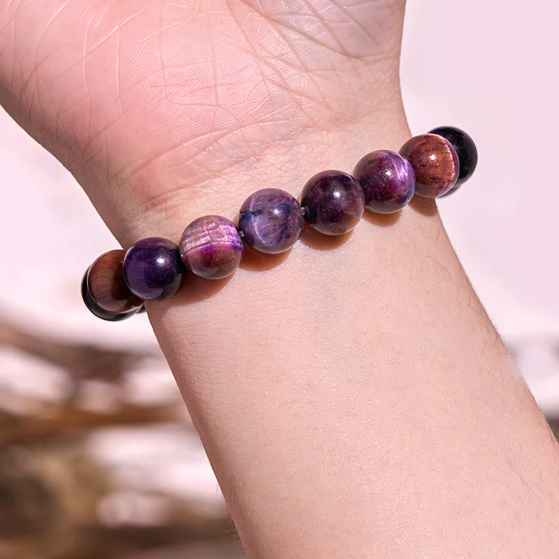 8mm Amethyst Healing Bracelet for Emotional Balance