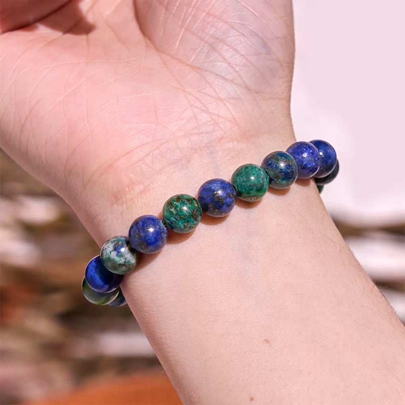 8mm Blue Tiger Eye Bracelet for Calm & Tranquility
