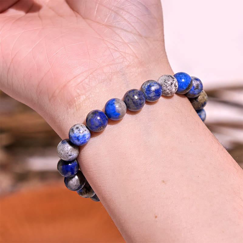 8mm Blue Tiger Eye Bracelet for Calm & Tranquility