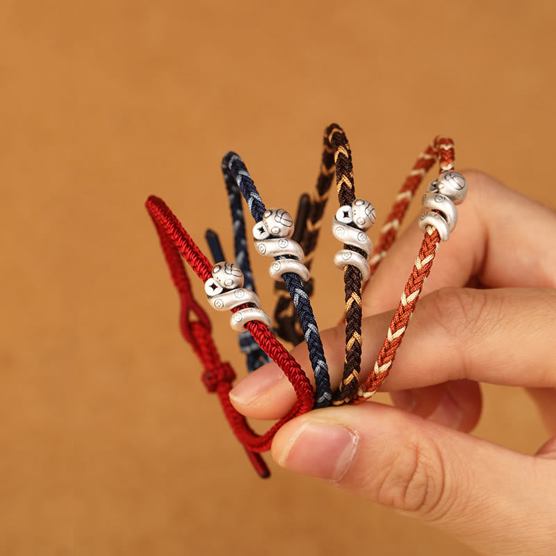 Sterling Silver Snake Protection Bracelet