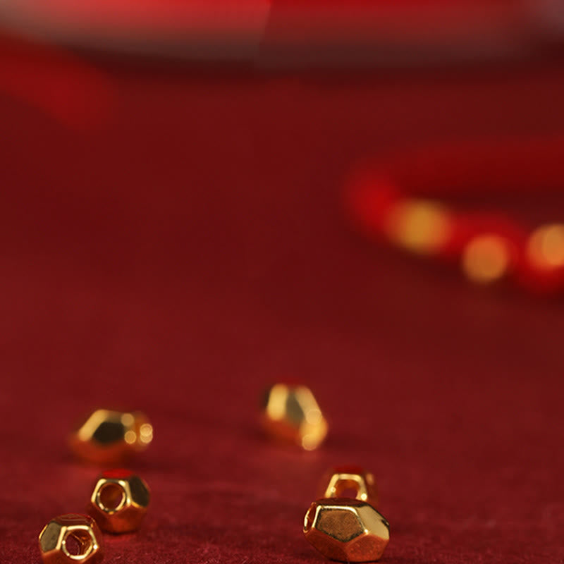 999 Gold Snake Red String Protection Bracelet