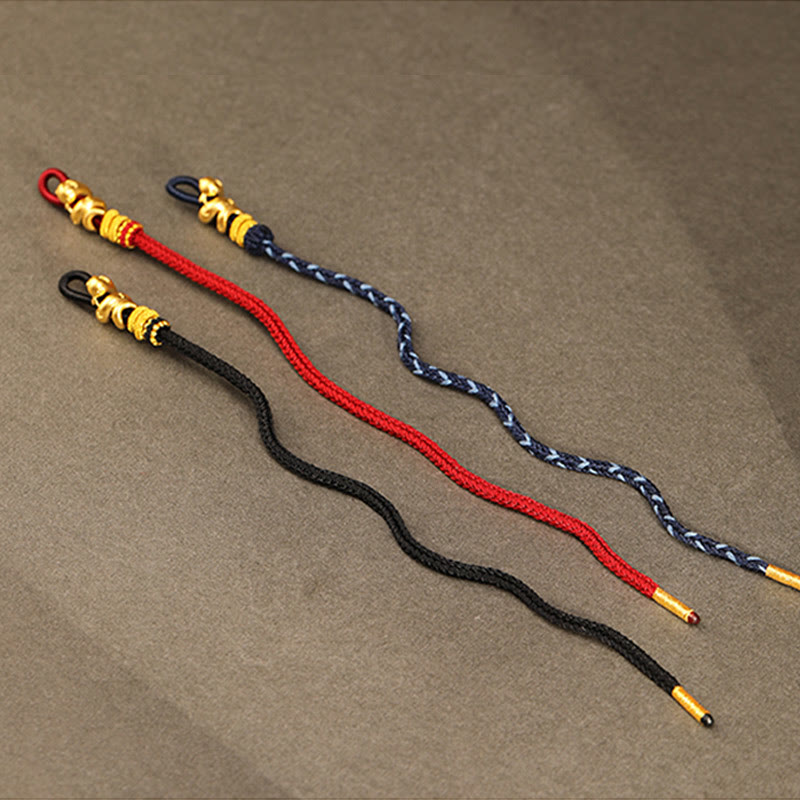 Gold Snake Red String bracelet for Strength & Protection