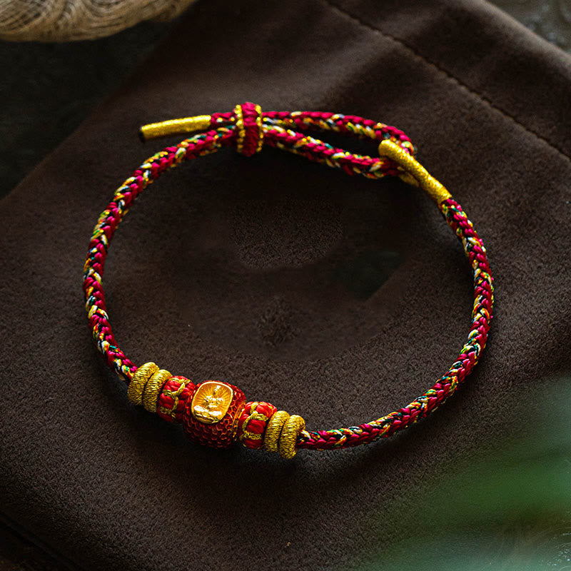 999 Gold Zodiac Snake Luck Bracelet