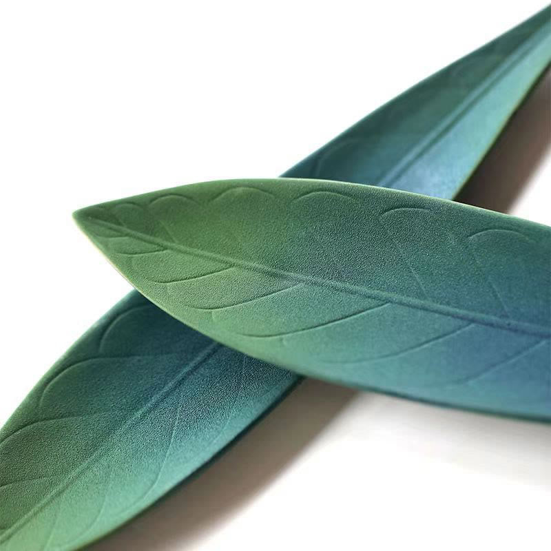 Handmade Ceramic Willow Leaf Incense Burner for Healing