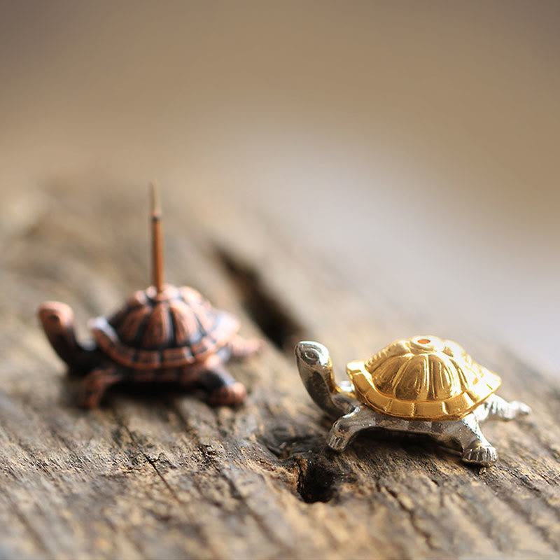 Alloy Turtle & Snail Incense Burner for Meditation