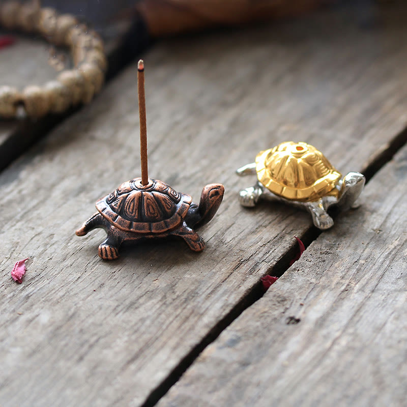 Alloy Turtle & Snail Incense Burner for Meditation