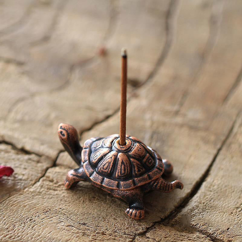 Alloy Turtle & Snail Incense Burner for Meditation