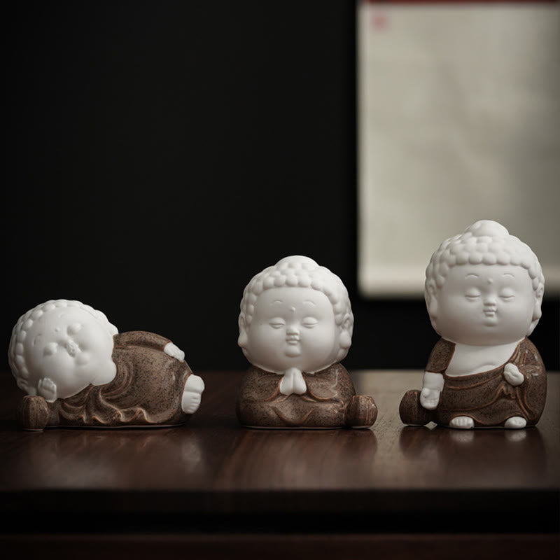 Ceramic Buddha Incense Burner | Sitting, Standing & Reclining 7cm