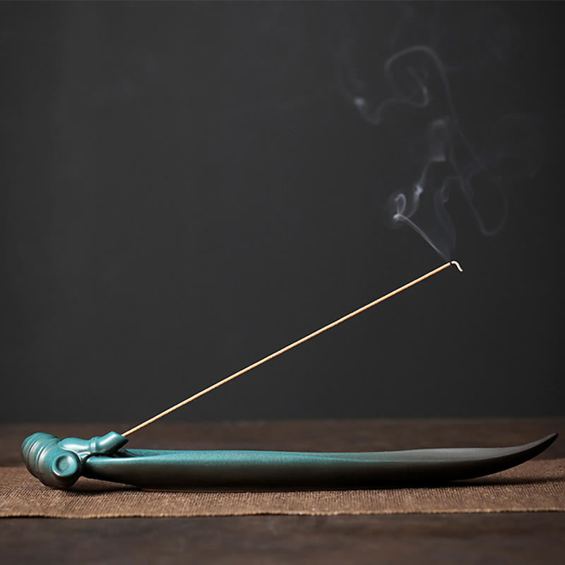 Three Stones Ceramic Incense Burner for Meditation Supplies