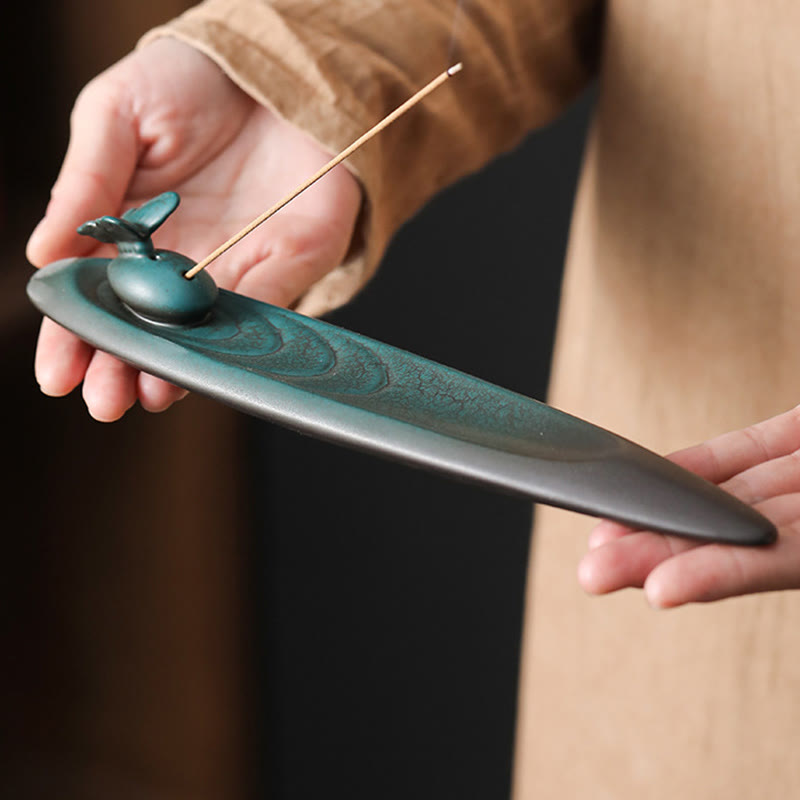 Three Stones Ceramic Incense Burner for Meditation Supplies