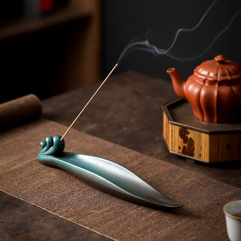 Three Stones Ceramic Incense Burner for Meditation Supplies