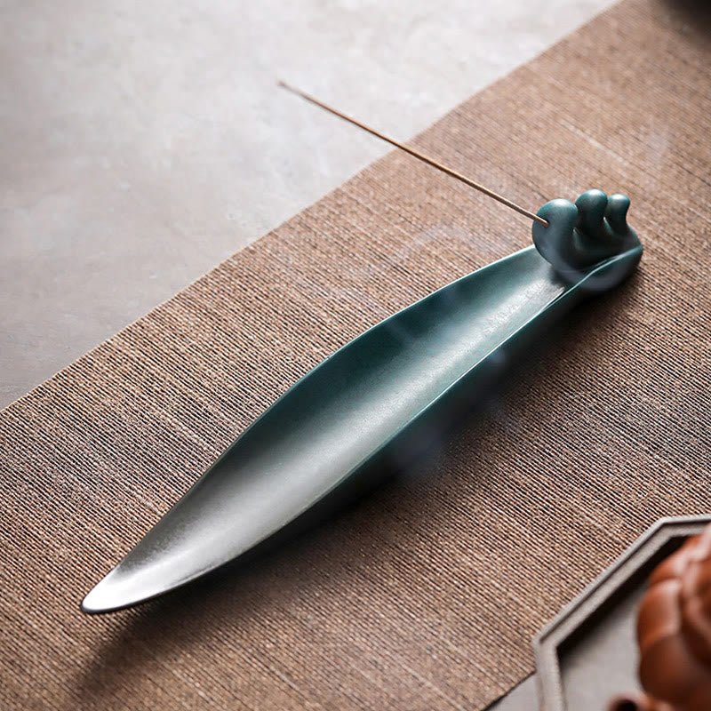 Three Stones Ceramic Incense Burner for Meditation Supplies