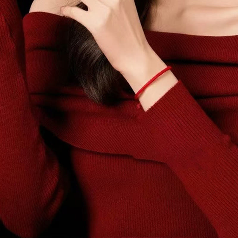 925 Sterling Silver Red String Bracelet | Five Ways God of Wealth Protection