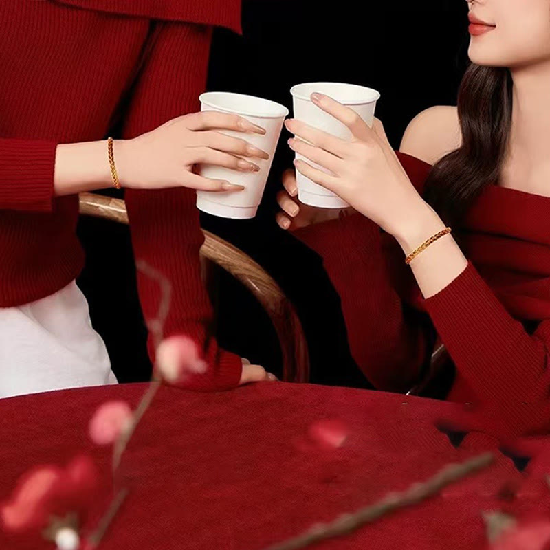 Adjustable Red String Yellow String Luck Bracelet 14-22cm