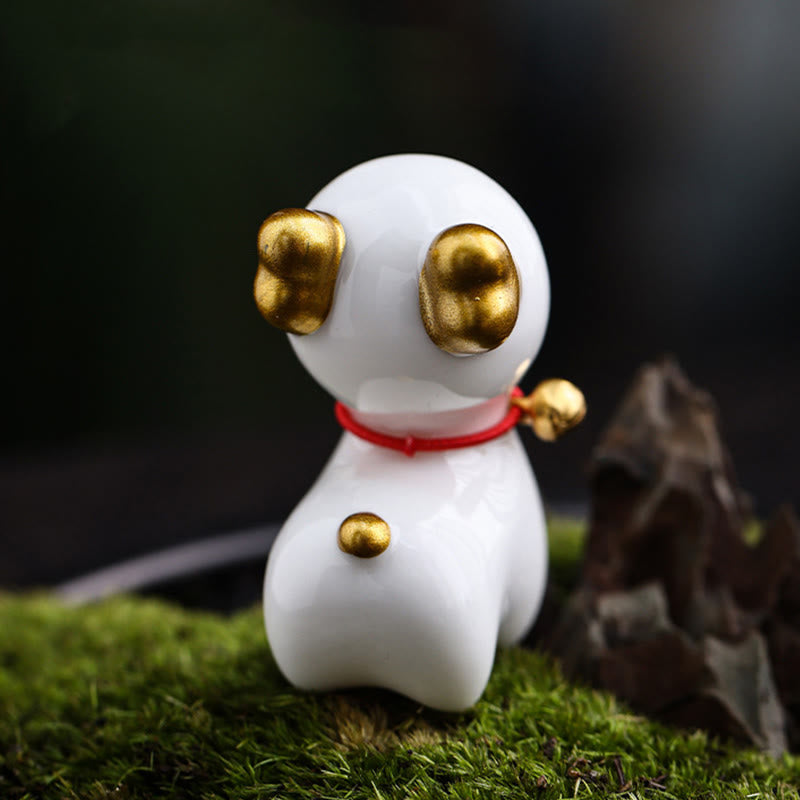 Mini Ceramic Deer Tea Pet Figurine for Spiritual Decor