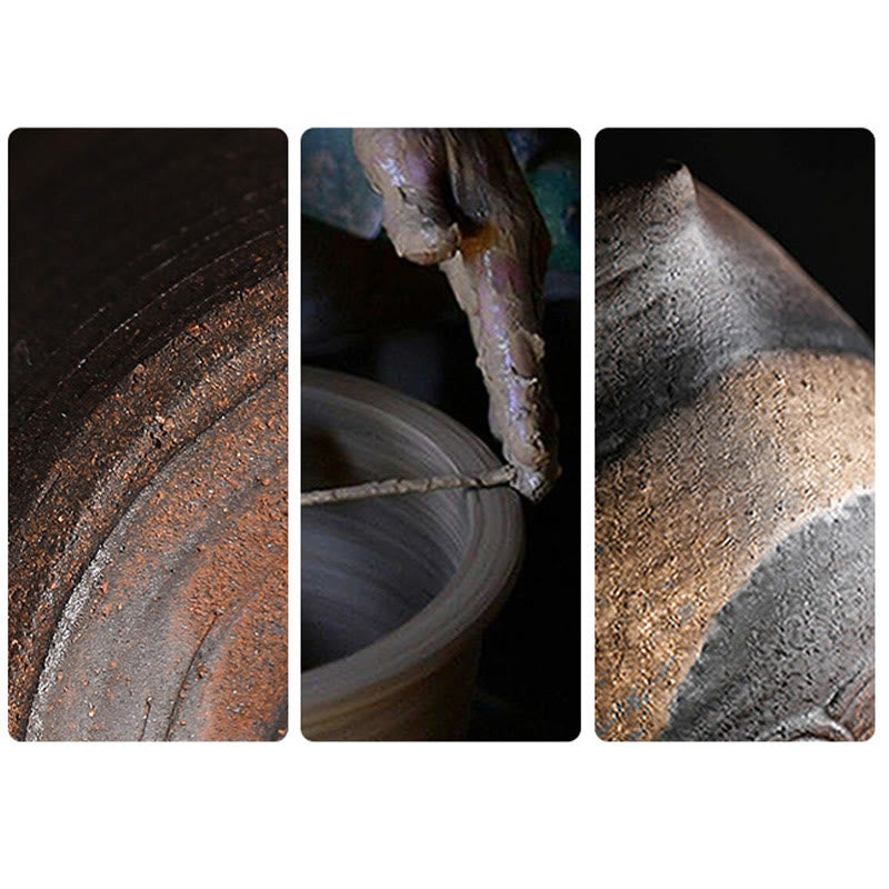 Little Brown Monk Ceramic Tea Strainer|8.7cm Meditation Ornament