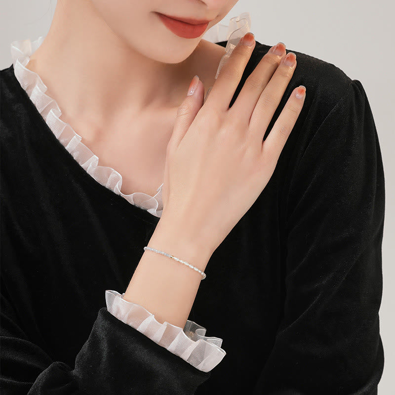 2mm Turquoise Pearl Wisdom Bracelet