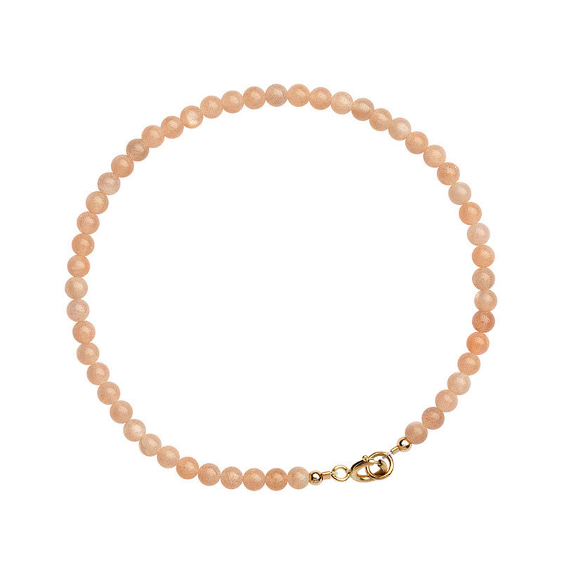 3mm Sun Stone 14k Gold Plated Wealth Bracelet