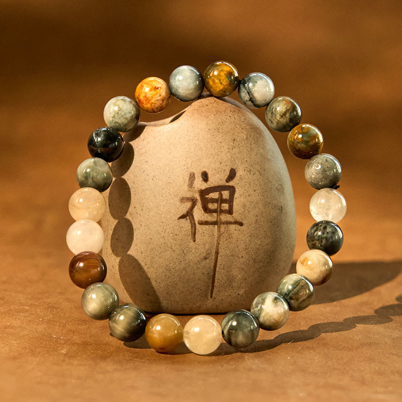 8mm Eagle's Eye Stone Confidence Bracelet for Positivity