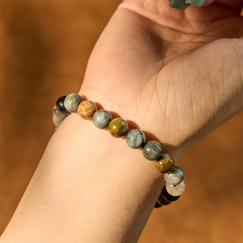 8mm Eagle's Eye Stone Confidence Bracelet for Positivity