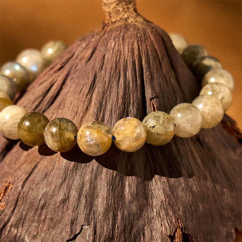 8mm Labradorite Healing Support Bracelet for Emotional Balance