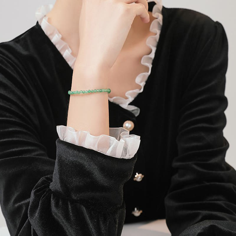 3mm Green Aventurine Ultra-Thin Beads Bracelet