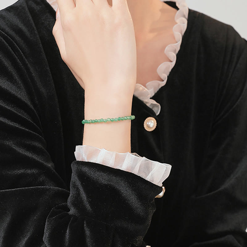 3mm Green Aventurine Ultra-Thin Beads Bracelet