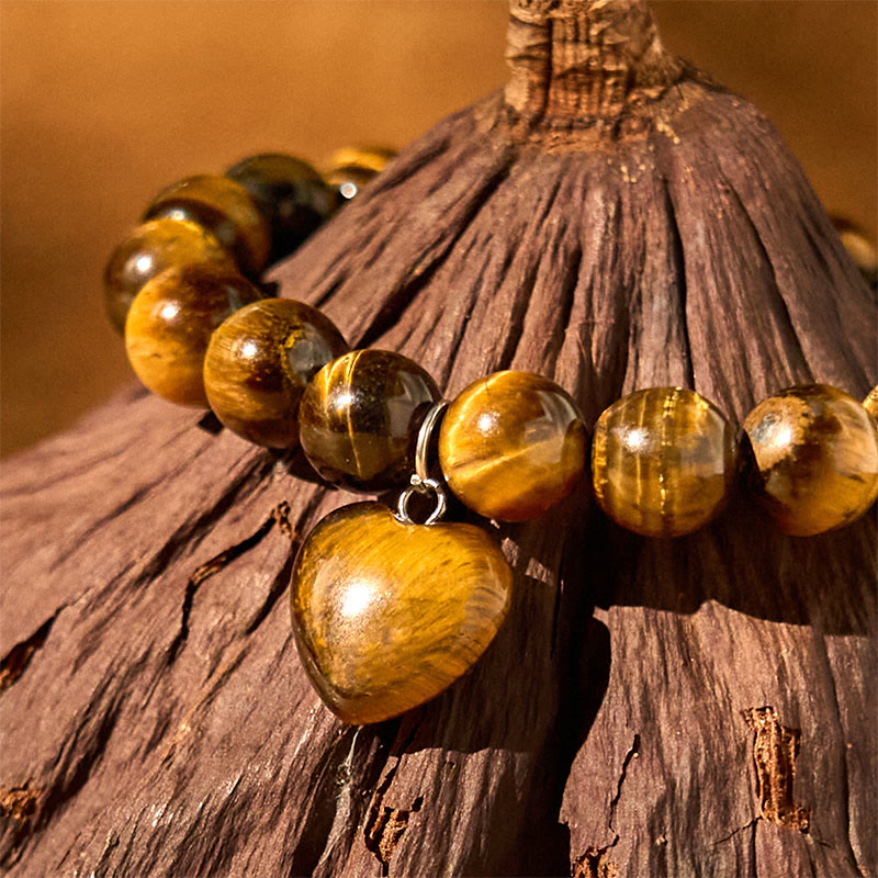 10mm Green Aventurine Love Heart Balance Bracelet