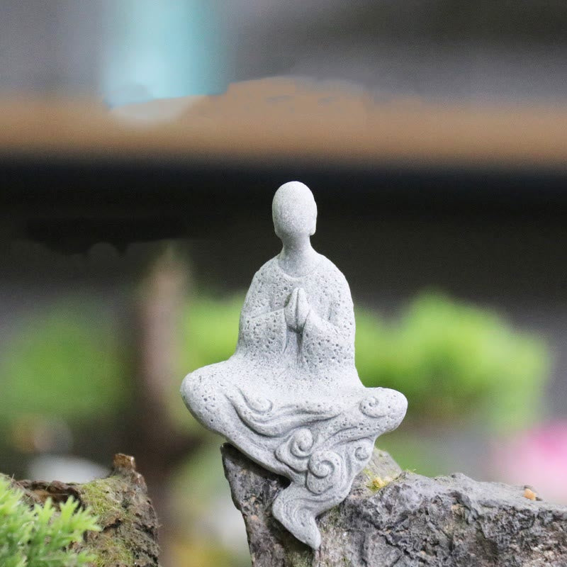 Meditation Buddha Statue in Sandstone for Serenity & Peace
