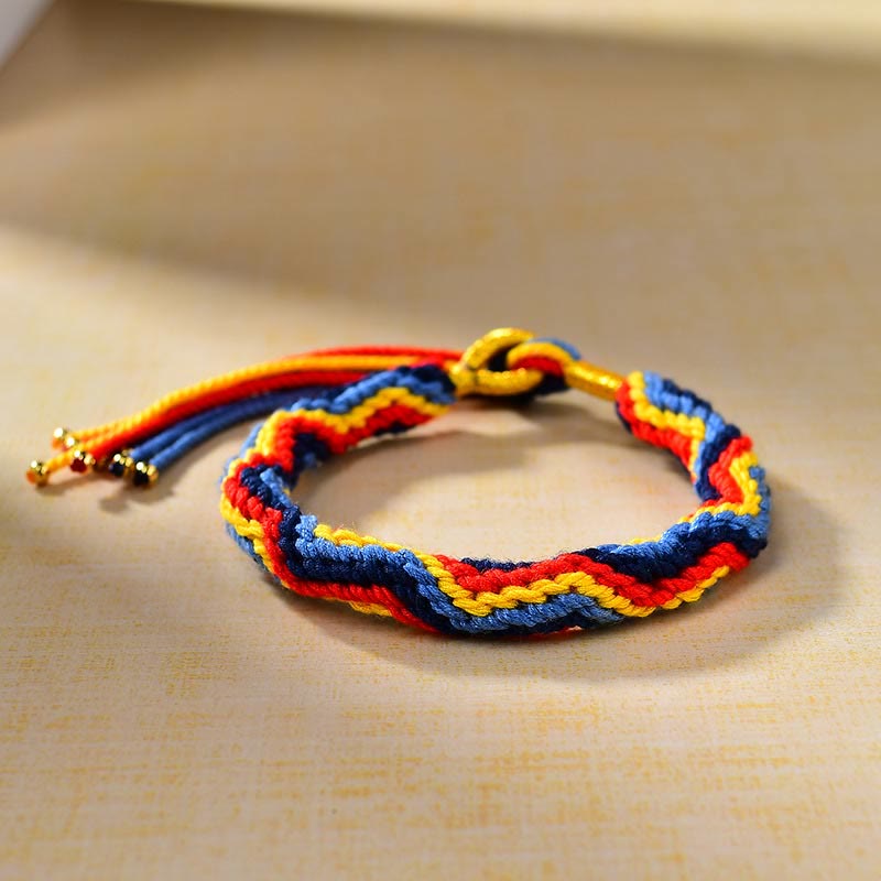 Unisex Tibetan Colored Rope Luck Red String Bracelet