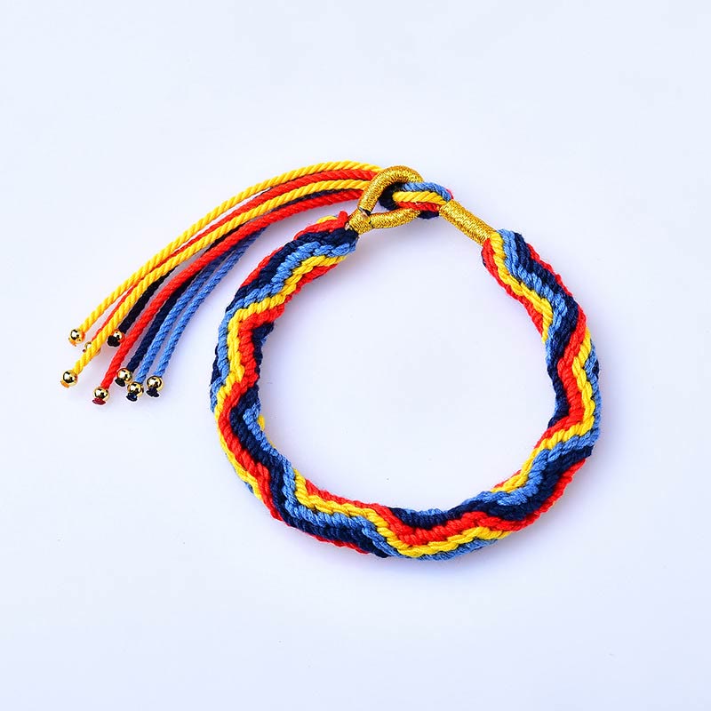 Unisex Tibetan Colored Rope Luck Red String Bracelet