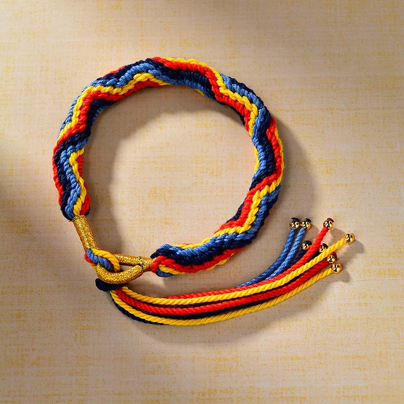 Unisex Tibetan Colored Rope Luck Red String Bracelet