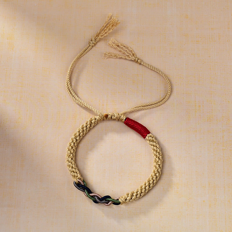 Adjustable Tibetan Cotton Rope Red String Luck Bracelet